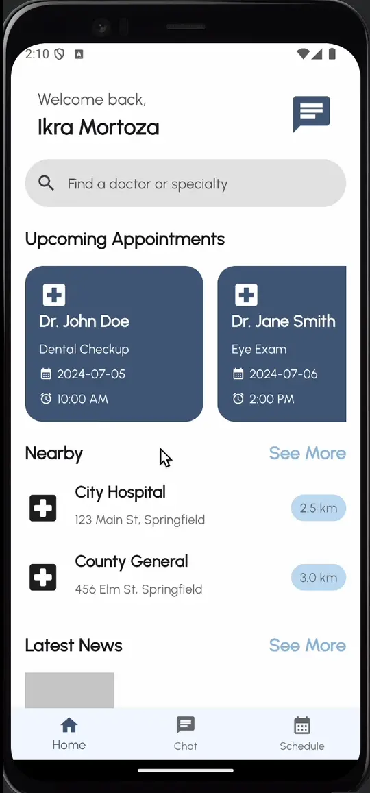 Health Navigator Home Page